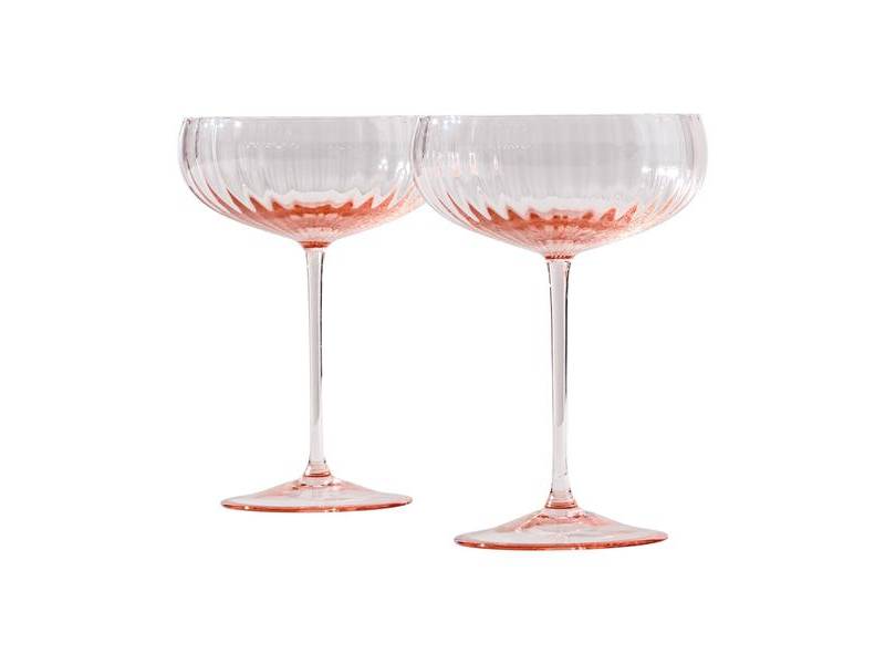 CIPRIA PINK CHAMPAGNE GOBLETS VENINI 343.25